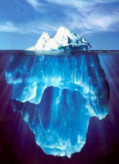 That iceberg looming just ahead...is global warming